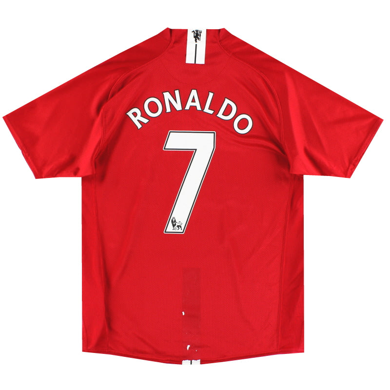 2007-09 Manchester United Nike Home Shirt Ronaldo #7 M Football Shirt