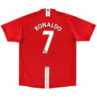 2007-09 Manchester United Nike Home Shirt Ronaldo #7 XL Football Shirt