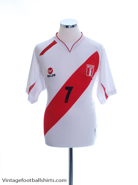 2007-09 Peru Walon Home Shirt #7 L Football Shirt