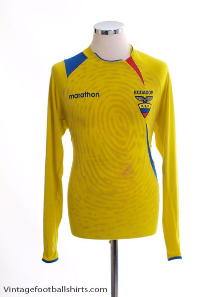 2007-11 Ecuador Home Shirt L/S L Football Shirt