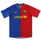 2008-09 Barcelona Home Shirt L.Boys Football Shirt