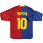 2008-09 Barcelona Nike Home Shirt Messi #10 L/S S Football Shirt