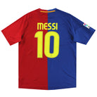 2008-09 Barcelona Nike Home Shirt Messi #10 L Football Shirt