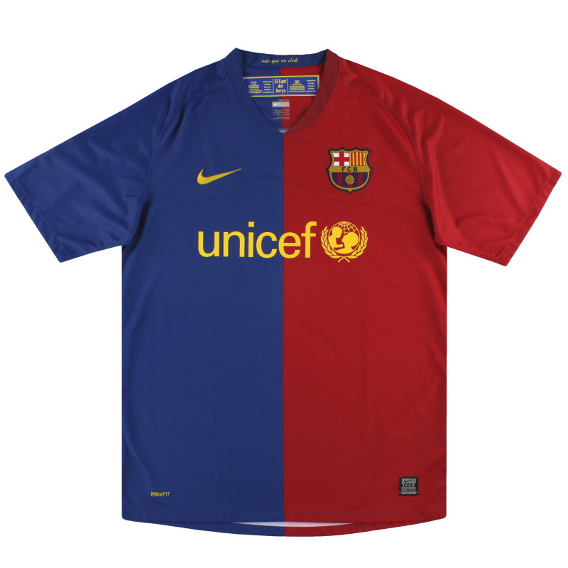 2008-09 Barcelona Nike Home Shirt *Mint* S Football Shirt