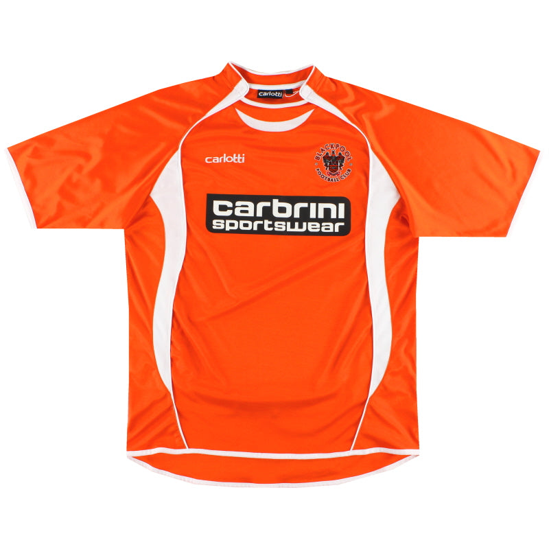 2008-09 Blackpool Carlotti Home Shirt *Mint* L Football Shirt