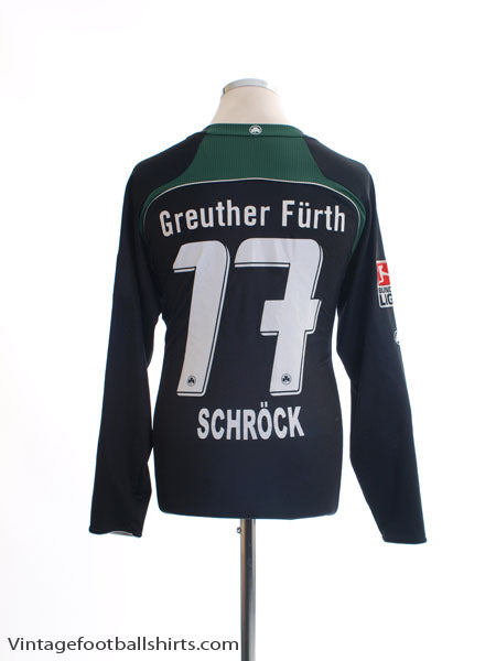 2008-09 Greuther Furth Away Shirt Schrock #17 L/S XS Football Shirt