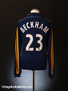 2008-09 LA Galaxy Away Shirt Beckham #23 *BNWT* L/S L Football Shirt