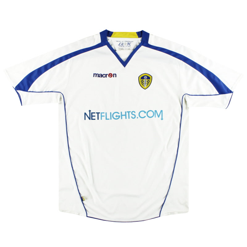 2008-09 Leeds Macron Home Shirt XXL Football Shirt