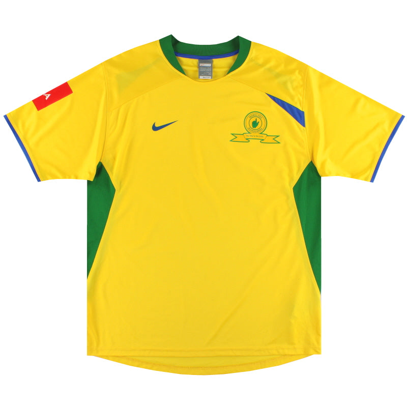 2008-09 Mamelodi Sundowns Nike Home Shirt L Football Shirt