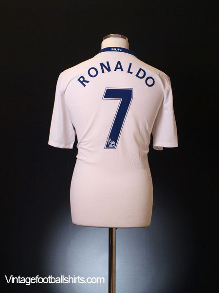 2008-09 Manchester United Away Shirt Ronaldo #7 L Football Shirt