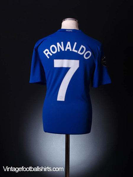 2008-09 Manchester United CL Third Shirt Ronaldo #7 S Football Shirt