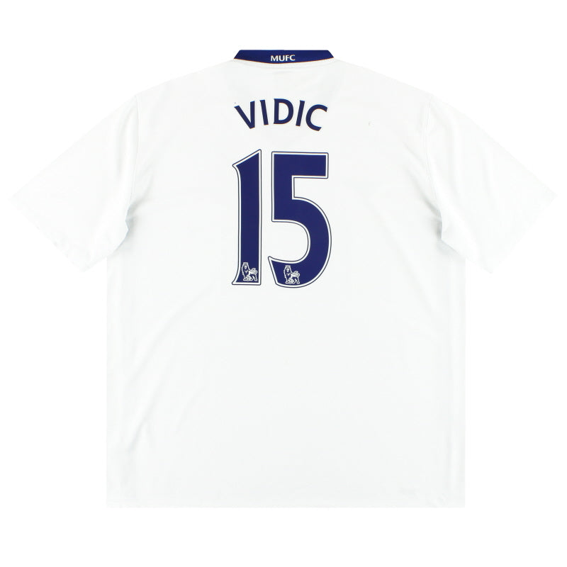 2008-09 Manchester United Nike Away Shirt Vidic #15 XL Football Shirt