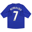 2008-09 Manchester United Nike Third Shirt Ronaldo #7 L/S M.Boys Football Shirt