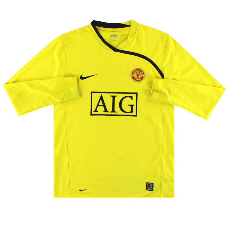 2008-09 Manchester United Nike Goalkeeper Shirt M.Boys Football Shirt