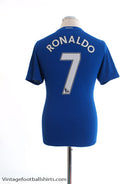 2008-09 Manchester United Third Shirt Ronaldo #7 XL.Boys Football Shirt