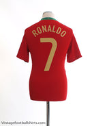 2008-09 Portugal Home Shirt Ronaldo #7 S Football Shirt