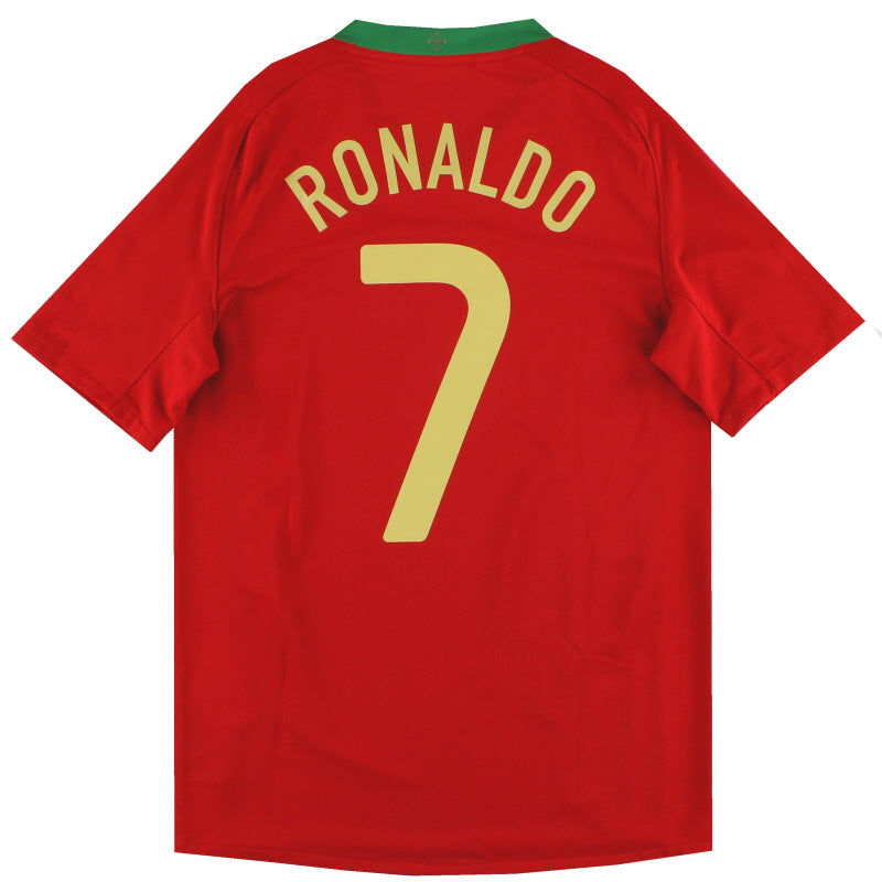 2008-09 Portugal Nike Home Shirt Ronaldo #7 S Football Shirt