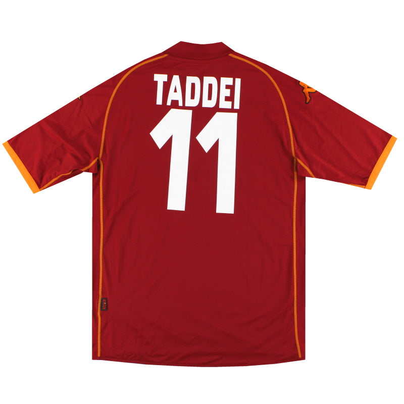 2008-09 Roma Kappa Home Shirt Taddei #11 *w/tags* XL Football Shirt