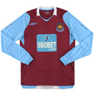 2008-09 West Ham Umbro Home Shirt L/S S Football Shirt