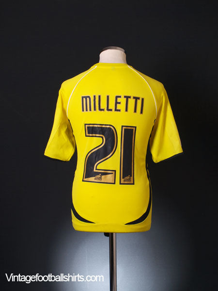 2008-10 Aldershot Town Carbrini Match Issue Away Shirt Milletti #21 M Football Shirt