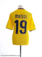 2008-10 Barcelona Away Shirt Messi #19 XL Football Shirt