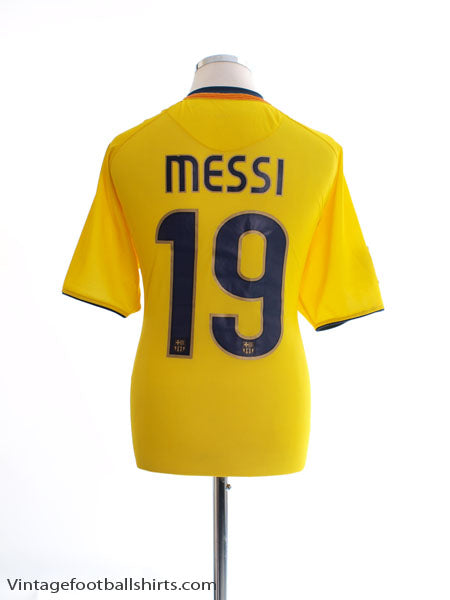 2008-10 Barcelona Away Shirt Messi #19 XL Football Shirt