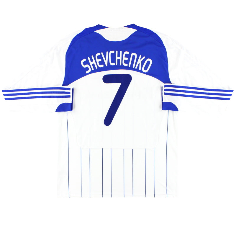 2008-10 Dynamo Kyiv adidas Home Shirt Shevchenko #7 L/S XL Football Shirt