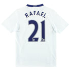 2008-10 Manchester United Nike Away Shirt Rafael #21 L.Boys Football Shirt