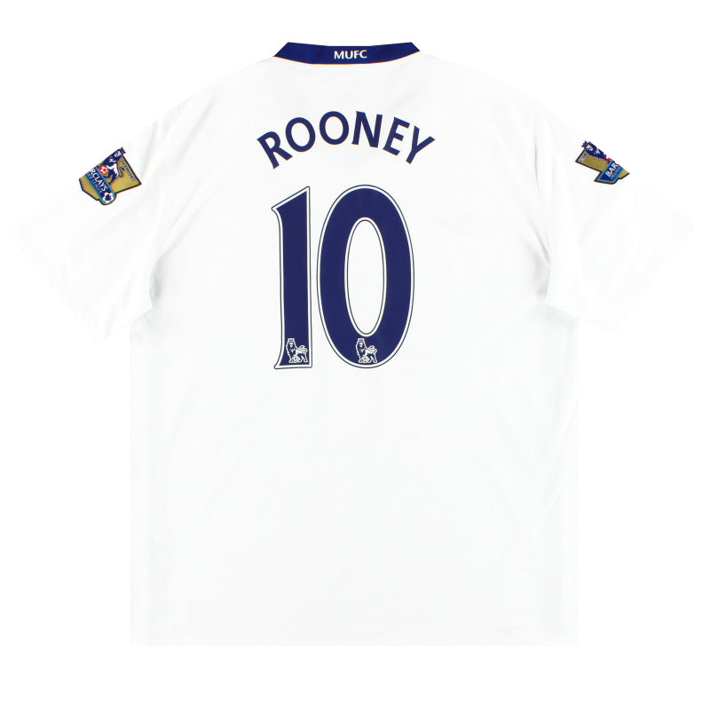 2008-10 Manchester United Nike Away Shirt Rooney #10 XL Football Shirt