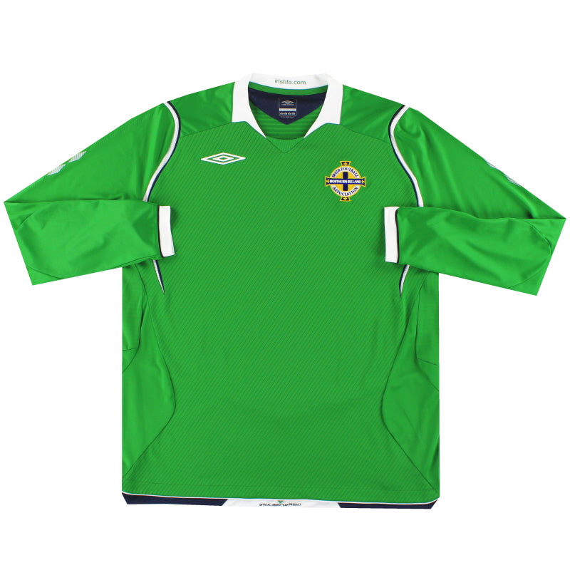 2008-10 Northern Ireland Umbro Home Shirt L/S XL Football Shirt