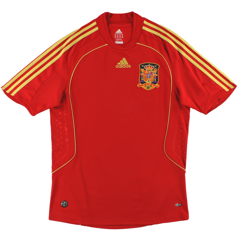 2008-10 Spain adidas Home Shirt L Football Shirt