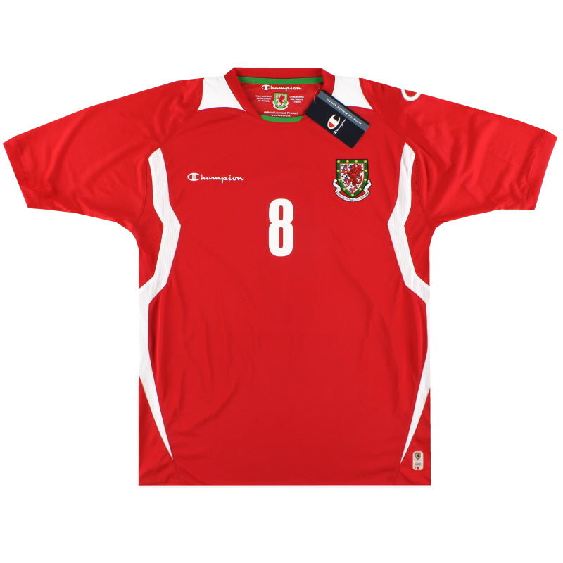 2008-10 Wales Champion Home Shirt #8 *w/tags* L Football Shirt