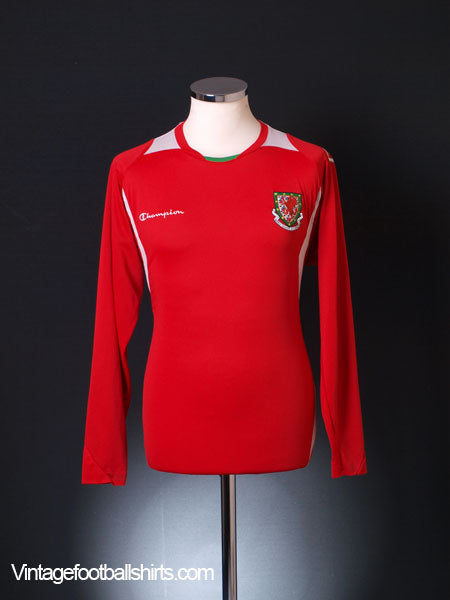 2008-10 Wales Home Shirt L/S M Football Shirt