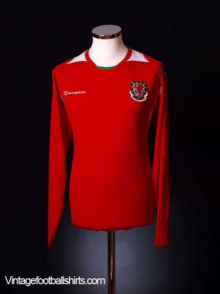 2008-10 Wales Home Shirt L/S S Football Shirt