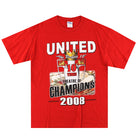 2008 Manchester United '10 Times' Graphic Tee L T-Shirt