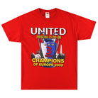 2008 Manchester United 'CL 3 Times' Graphic Tee *As New* L T-Shirt