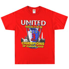 2008 Manchester United Champions League 'Champions' Tee L T-Shirt