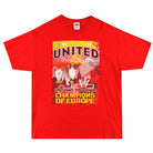 2008 Manchester United 'Double Winners' Graphic Tee XL T-Shirt