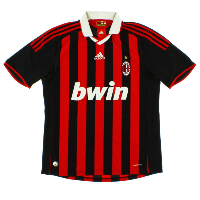 2009-10 AC Milan adidas Home Shirt L Football Shirt