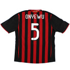 2009-10 AC Milan Match Issue Home Shirt Onyewu #5 Football Shirt