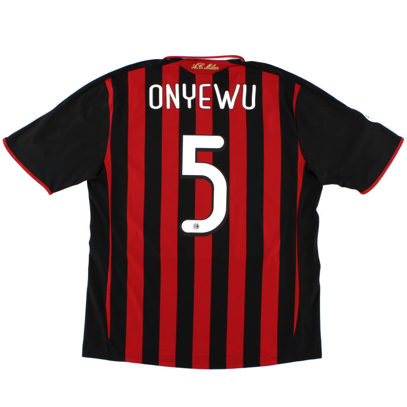 2009-10 AC Milan Match Issue Home Shirt Onyewu #5 Football Shirt