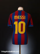 2009-10 Barcelona Home Shirt Messi #10 S Football Shirt