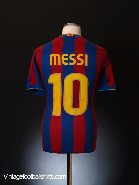 2009-10 Barcelona Home Shirt Messi #10 S Football Shirt