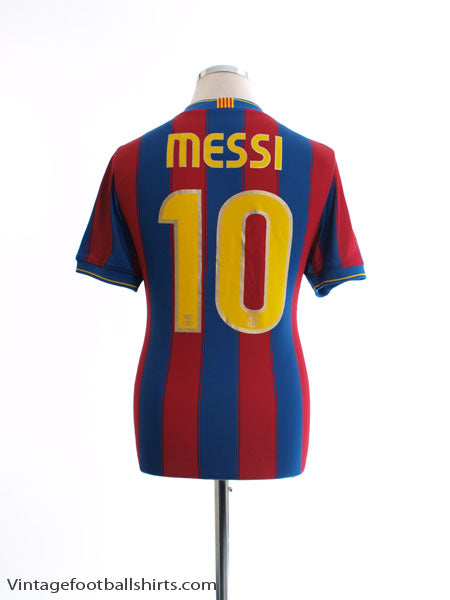 2009-10 Barcelona Home Shirt Messi #10 S Football Shirt