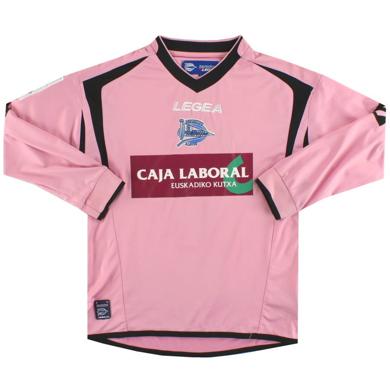 2009-10 Deportivo Alaves Legea Away Shirt #9 L/S Y Football Shirt