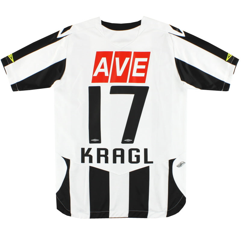 2009-10 LASK Linz Umbro Match Issue Home Shirt Kragl #17 M Football Shirt