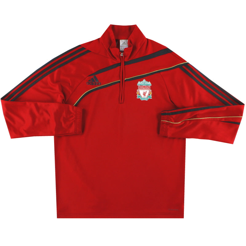 2009 10 Liverpool adidas 1 4 Zip Top XL P07011 Vintage Football Shirts