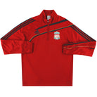 2009-10 Liverpool adidas 1/4 Zip Top XL Football Shirt