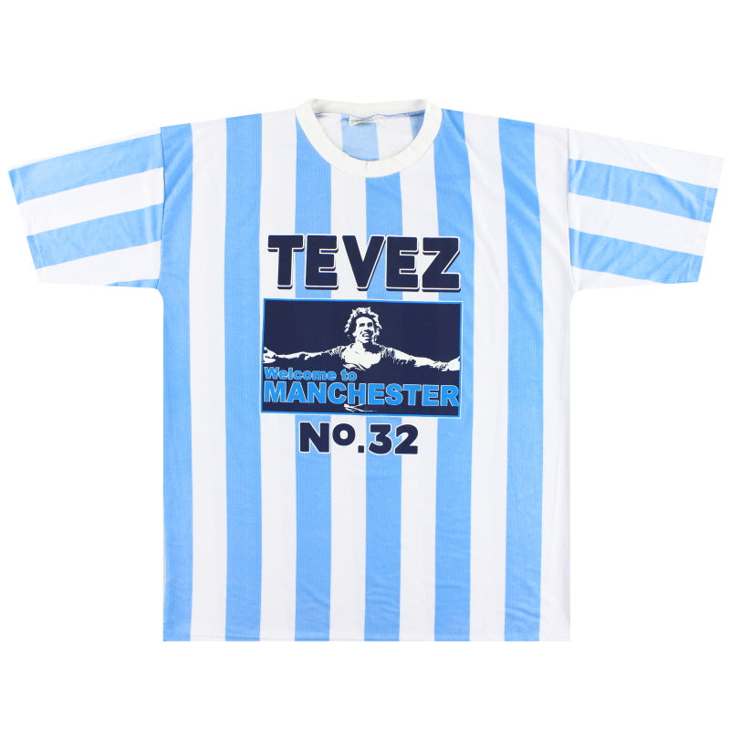 2009-10 Manchester City 'Tevez' Graphic Tee XL T-Shirt