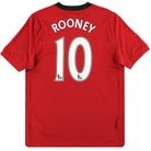 2009-10 Manchester United Nike Home Shirt Rooney #10 L.Boys Football Shirt